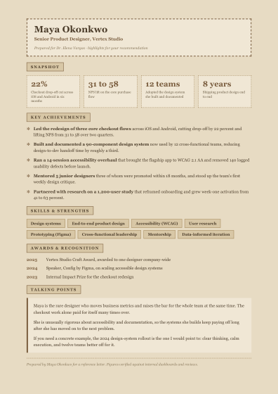 Brag sheet (rustic)