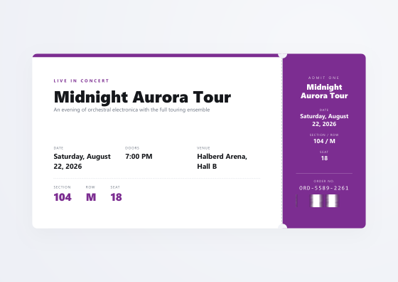 Event ticket