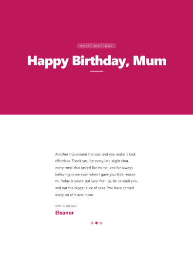 Greeting card (modern)
