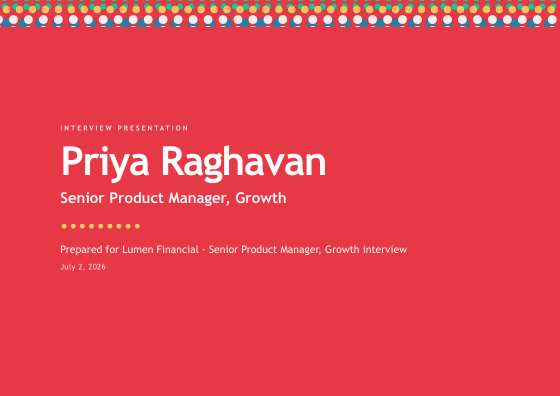 Interview presentation (festive)