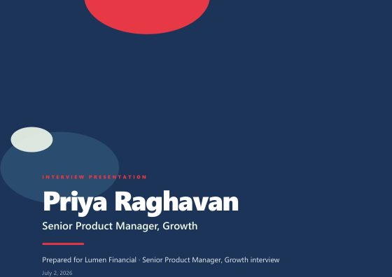 Interview presentation (geometric)