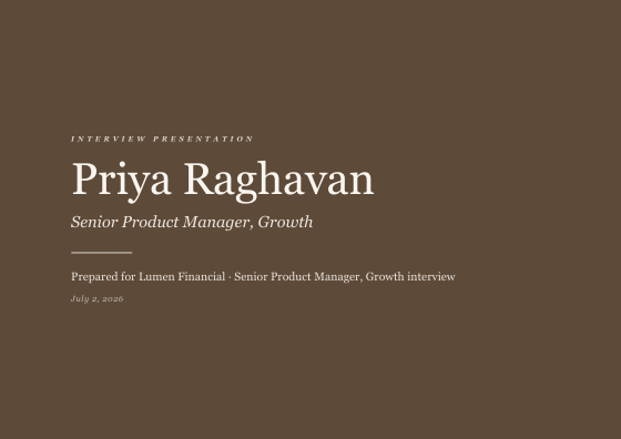 Interview presentation (ivory)