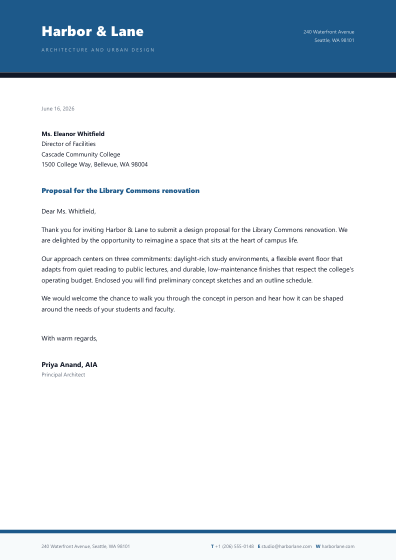 Letterhead (bold)