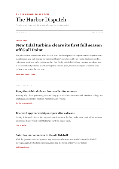 Newsletter (minimal)